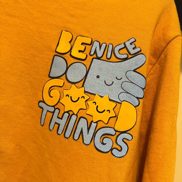 HOP Bright & Cheery ‘Be Nice - Do Good Things’ Sweater - Picture 2 of 4